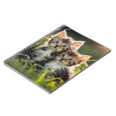 Schattige Kittens in het gras Notitieboek (Linkerzijde)