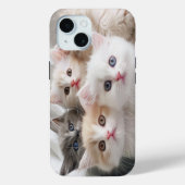 Schattige Kittens iPhone Case - Schattigee Cat Lov (Achterkant)