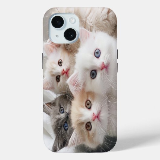 Schattige Kittens iPhone Case - Schattigee Cat Lov (Achterkant)