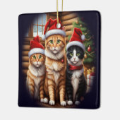Schattige Kittens Keramisch Ornament (Links)