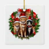 Schattige Kittens Keramisch Ornament (Achterkant)