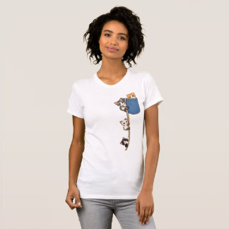 Schattige Kittens Klimmen aan een Touw – Schattige T-shirt