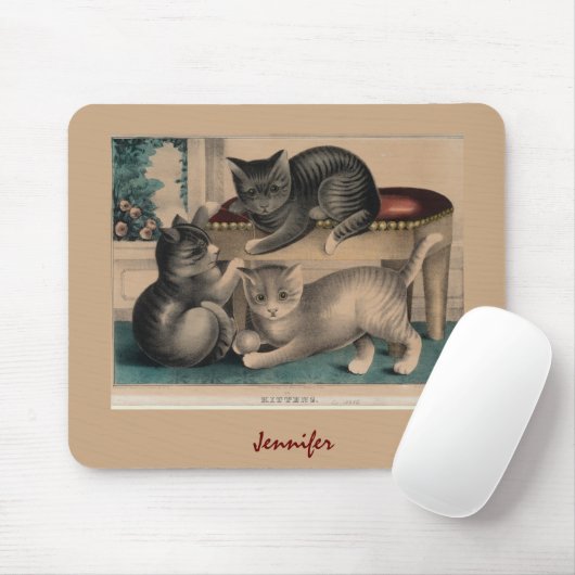  Schattige Kittens Lithograaf Muismat (Met muis)