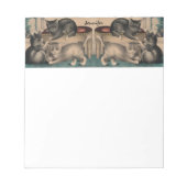 Schattige Kittens Lithograaf Notitieblok (Voorkant)