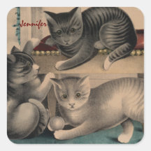  Schattige Kittens Lithograaf