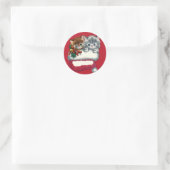 Schattige Kittens op Gift Label Stickers (Tas)