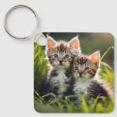 Schattige Kittens Sleutelhanger (Voorkant)