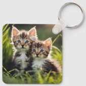 Schattige Kittens Sleutelhanger (Achterkant)
