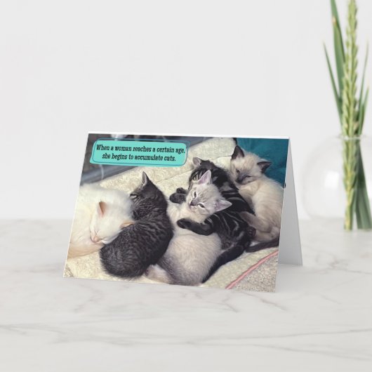 Schattige Kittens Veel poten Gelukkige verjaardag Kaart (Voorkant)
