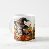 Schattige Kittens verkleed als heksen Koffiemok (Voorkant links)