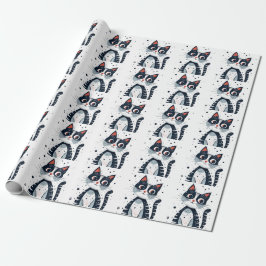Schattige Kitty Cat Baby shower Cadeaupapier