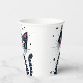 Schattige Kitty Cat Baby shower Papieren Bekers (Rechts)