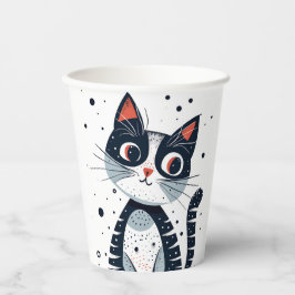 Schattige Kitty Cat Baby shower Papieren Bekers