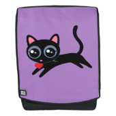 Schattige Kitty Cat Heart Thief cadeau voor meisje Rugtassen (Voorkant)