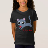Schattige Kitty Cat I Steal Hearts Gift voor Meisj T-shirt (Voorkant)