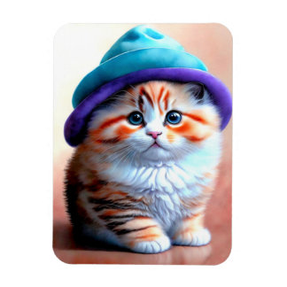 Schattige Kitty Cat in een Pet EIGEN KUNST Schatti Magneet