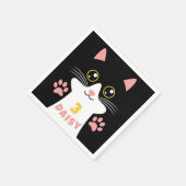 Schattige Kitty Cat Kind's Verjaardagsfeest Servet (Hoek)