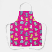 Schattige Kitty Cat Pattern Schort (Voorkant)