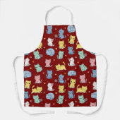 Schattige Kitty Cat Pattern Schort (Voorkant)