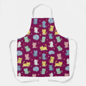 Schattige Kitty Cat Pattern Schort (Voorkant)