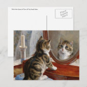 Schattige Kitty Cat  schilderij van Frank Paton Briefkaart (Voorkant / Achterkant)