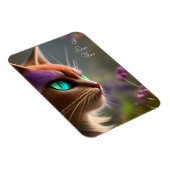Schattige Kitty cat, Turquoise Eyes - Ik hou van j Magneet (Rechterzijde)