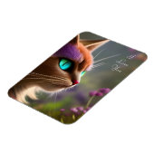 Schattige Kitty cat, Turquoise Eyes - Ik hou van j Magneet (Linkerzijde)