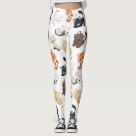 Schattige Kitty Cats Print Leggings