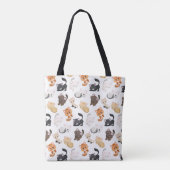 Schattige Kitty Cats Print Tote Bag (Achterkant)