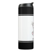 Schattige Kitty Kat & Hart Thermosbeker (Gedraaid links)