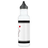 Schattige Kitty Kat & Hart Waterfles (Rechts)