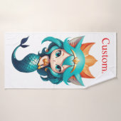 Schattige Kitty Kat Meermin Thunder_Cove Badhanddoek (Badhanddoek)