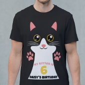 Schattige kitty kat ouderfeest t-shirt