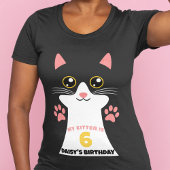 Schattige kitty kat ouderfeest t-shirt