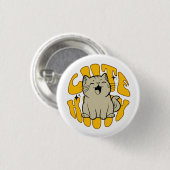 SCHATTIGE KITTY Klein, 3,2 cm (1,25") Ronde Button 3,2 Cm (Voorkant /achterkant)