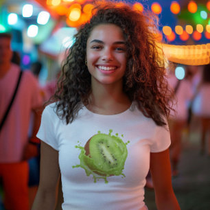 schattige kiwi groene zomer esthetiek t-shirt