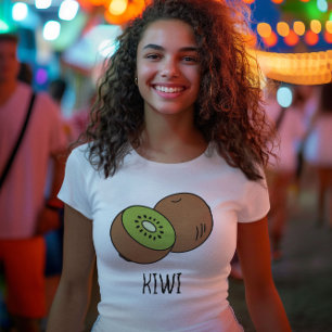 schattige kiwi groene zomerse esthetiek t-shirt