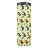 Schattige Kiwi vogelpatroon Thermosbeker (Achterkant)