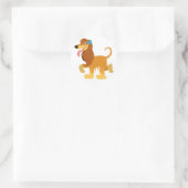 Schattige Klaar Cartoon Afghan Hound Sticker (Tas)
