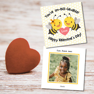 Schattige klas bij foto valentijnsdag feestdagenkaart