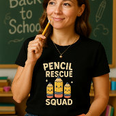 Schattige Klaslokaal Team; Pencil Rescue Squad Ler T-shirt