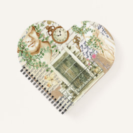 Schattige klassiek collage kunstwerk Grieks beeld Notitieboek