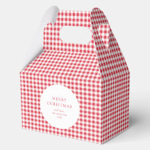 Schattige Klassieke Rode Gingham Kerst Mis Cookie