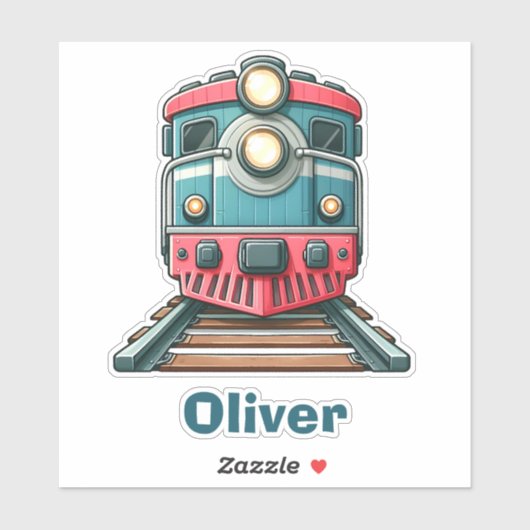 Schattige Klassieke Trein Jongens Sticker (Vel)