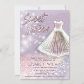 Schattige kleding met mousserende glittery ombre i kaart (Voorkant)