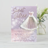 Schattige kleding met mousserende glittery ombre i kaart (Staand voorkant)