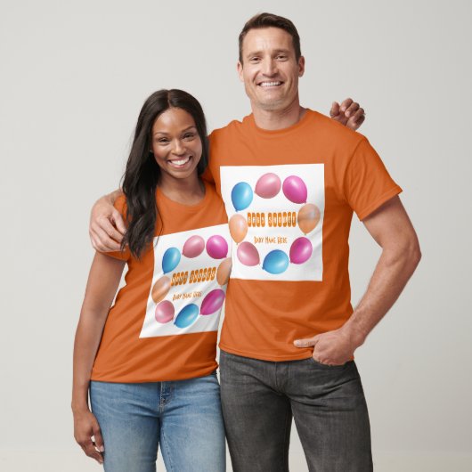 Schattige klein Baby shower Joy aangepaste tekst e T-shirt (Unisex)