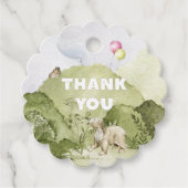 Schattige klein Beer Waterverf Baby shower dank u Bedankjes Labels (Voorkant)