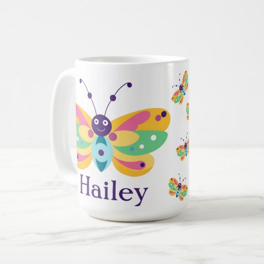 Schattige klein beestje koffiemok (Voorkant links)