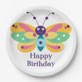 Schattige klein beestje papieren bordje (Voorkant)